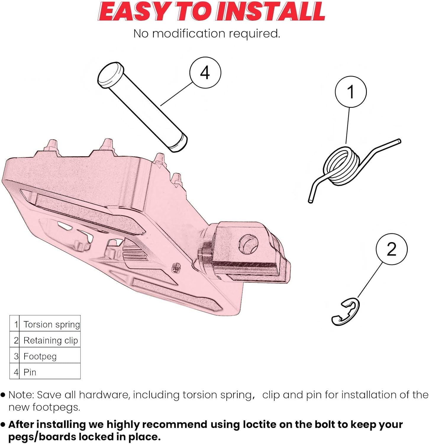 2018-2025 Motorcycle Front Foot Pegs Softail Rider Footpeg compatible with Harley Davidson FXBB FXLR FXLRS FXLRST FXST FLSB FXBR FXBRS Sportster S RH1250S (Black, Wide)