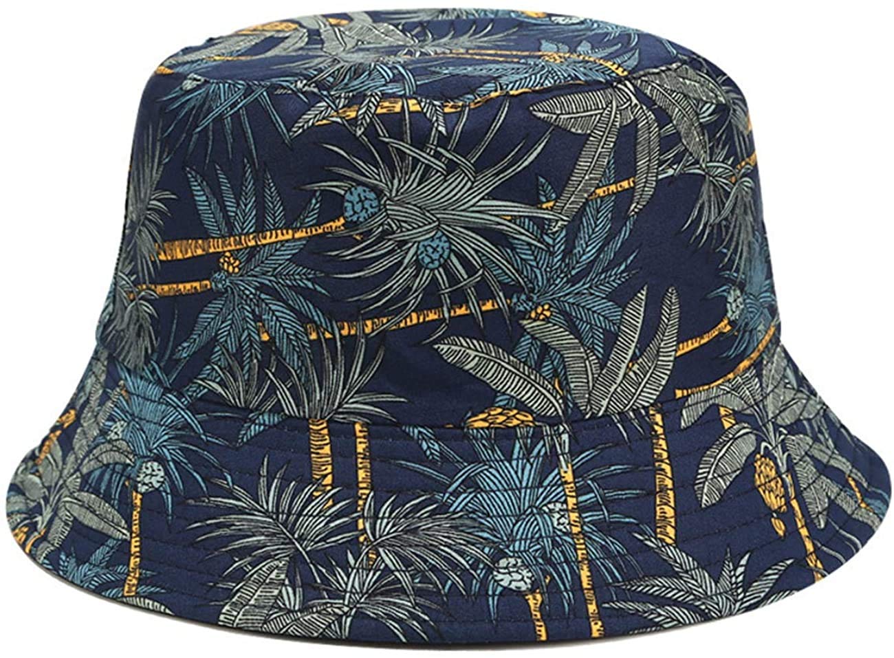 DRESHOW Sombrero de Pescado Sombrero del Cubo Pescador Patrón Sun Plegable Sombrero Playa Sombrero para Mujeres Hombres