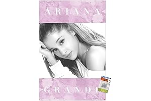 Ariana Grande Floral Poster with Push Pins
