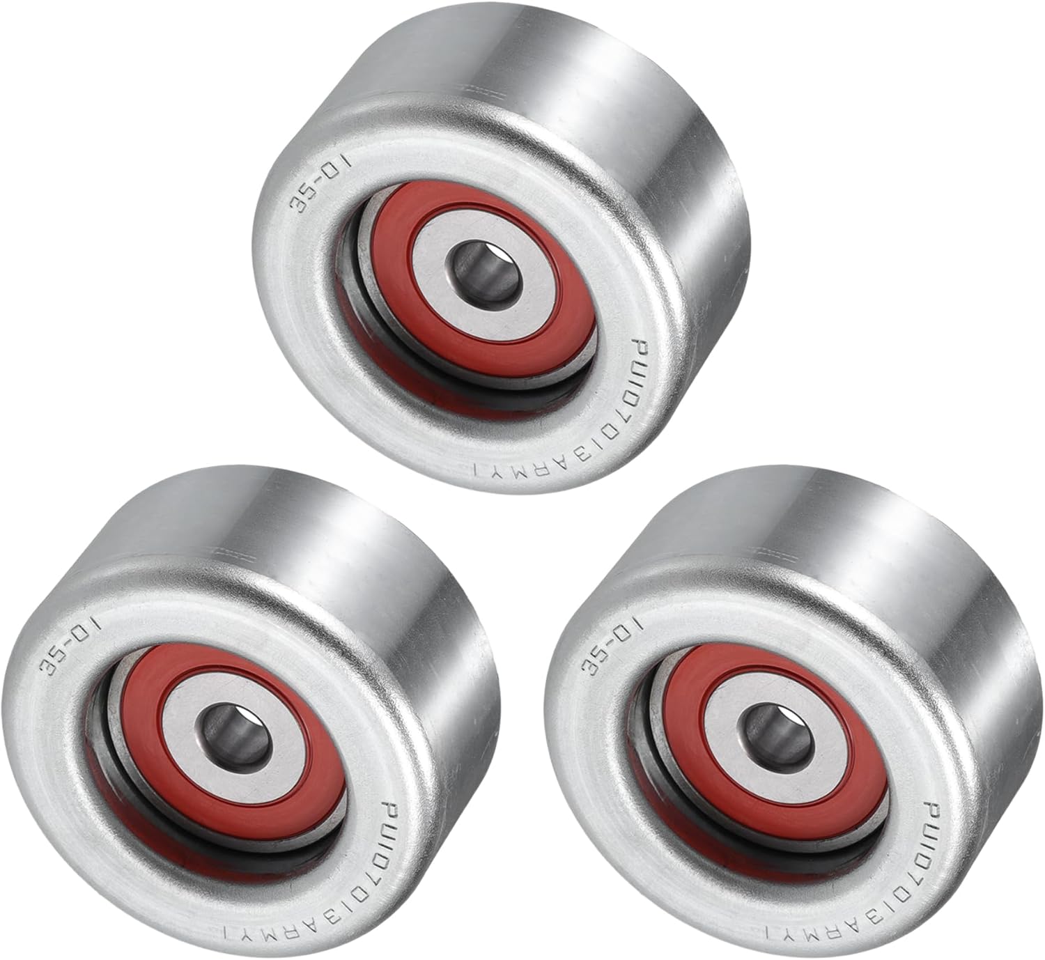 uxcell 3Pcs Idler Pulley for Lexus ES350 GS350 GS450h IS350 RX350 2007-2021 for Toyota 4Runner Camry Tacoma RAV4 Tundra Highlander Sienna 2003-2021 Drive Belt Idler Pulley No.16604-31020