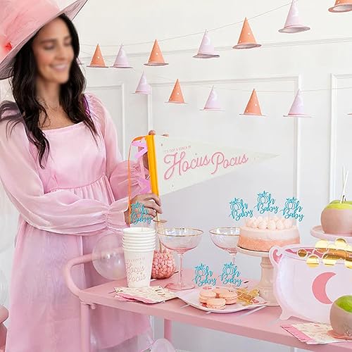 Miniatura 135 de 24 piezas de calabaza Oh Baby Cupcake Toppers Glitter Heart Feet Baby Shower Cupcake Picks para otoño, Acción de Gracias, tema de otoño, baby