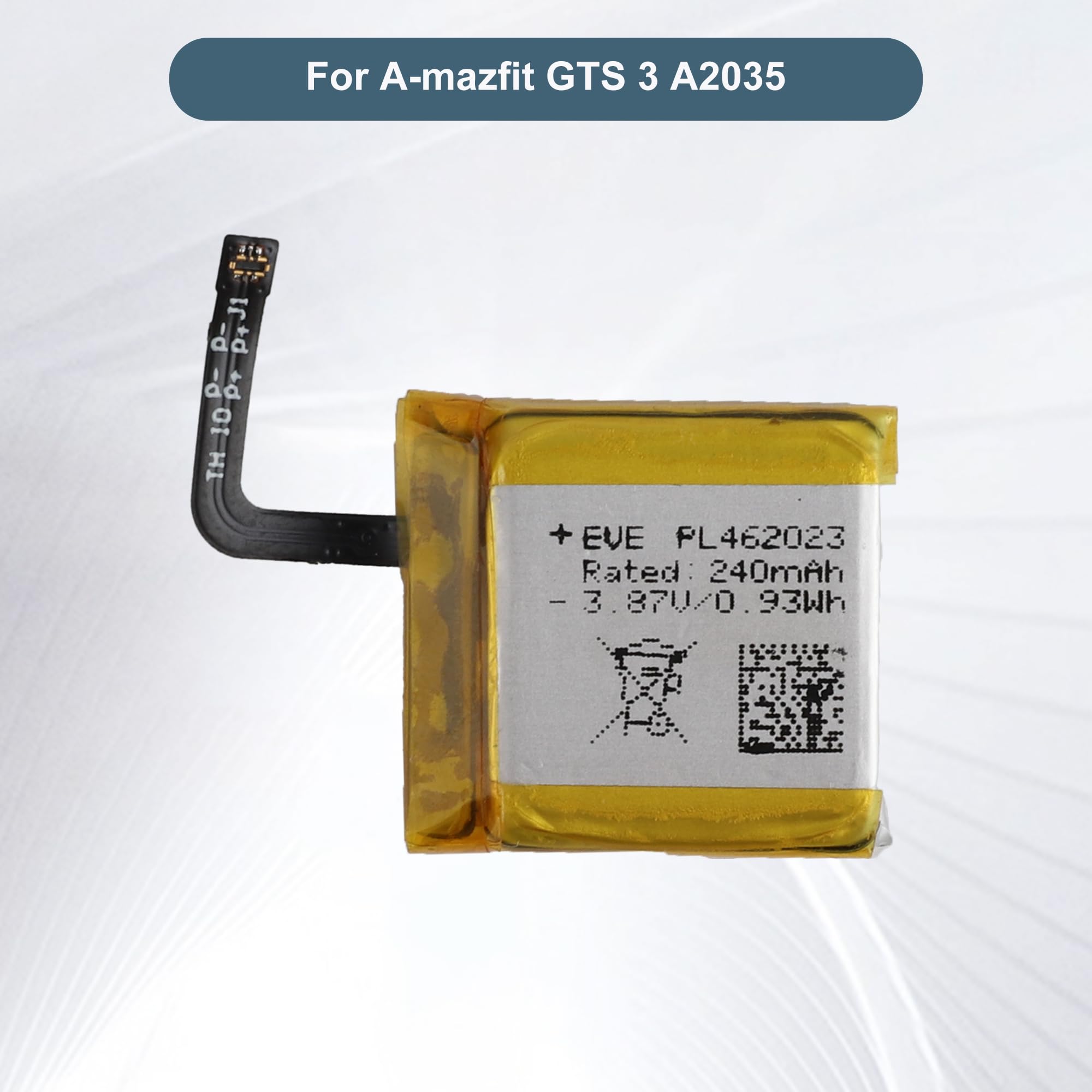 pl462023 akumulator zastępczy 240 mAh/3,87 V kompatybilny z Amazfit GTS 3 A2035 Smartwatch z narzędziami