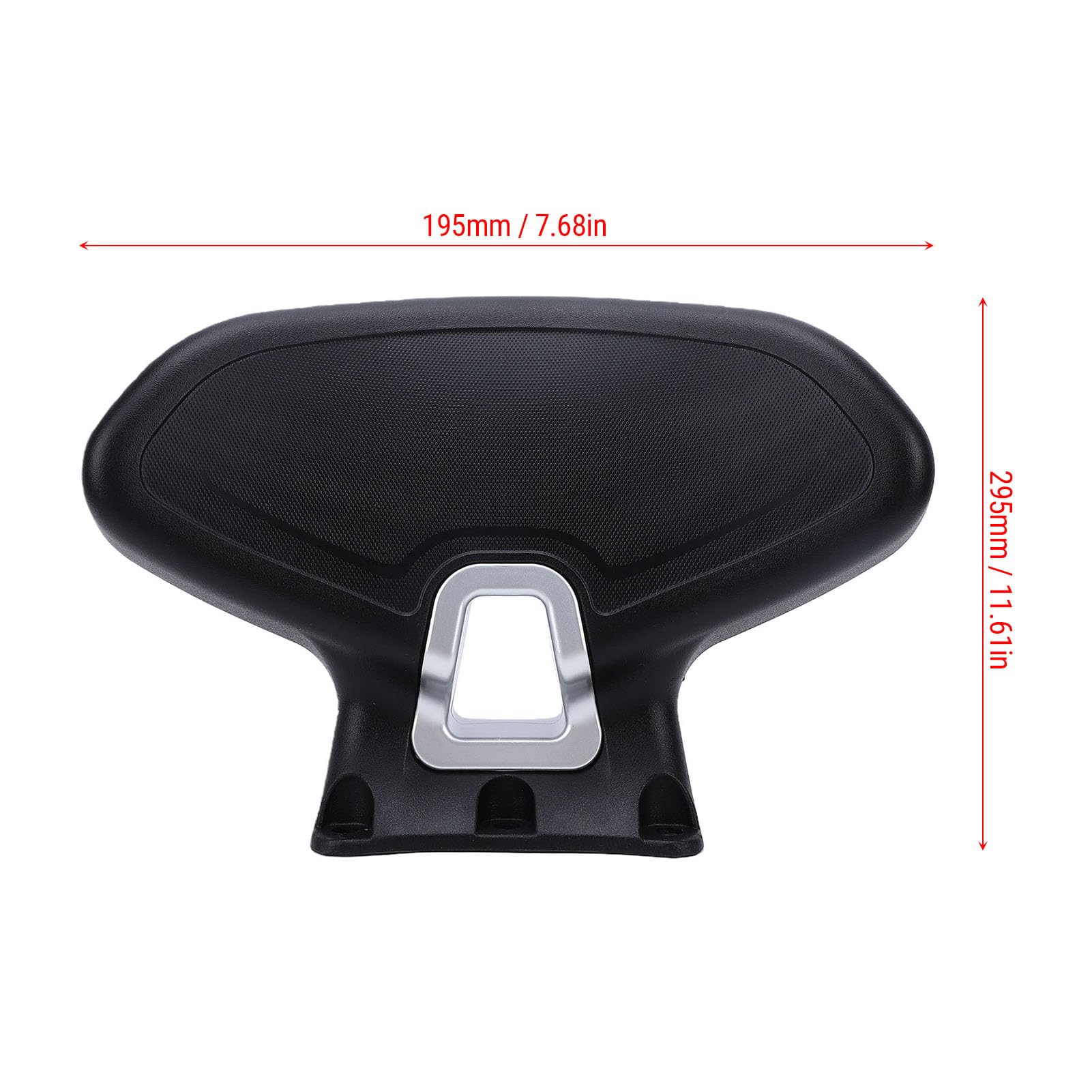 Sxhlseller Schienale per Moto, Cuscino Schienale Passeggero con Base in Lega di Alluminio, Posteriore per Moto Impermeabile Ad Alta elasticità per ADV160 ADV350 ZONTES 368G