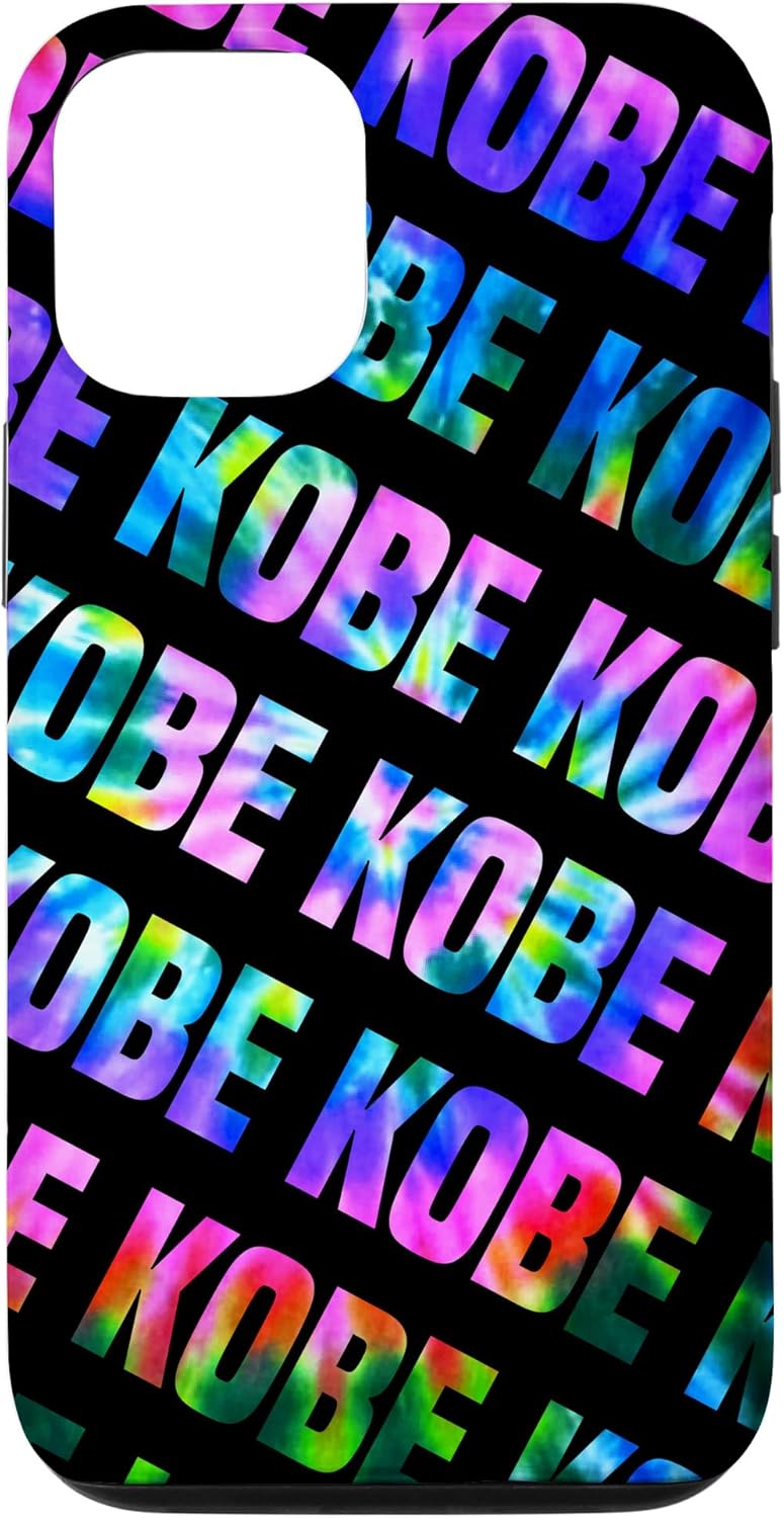 iPhone 11 Pro Max Kobe Pattern Phone Cover Black Tie Dye Case