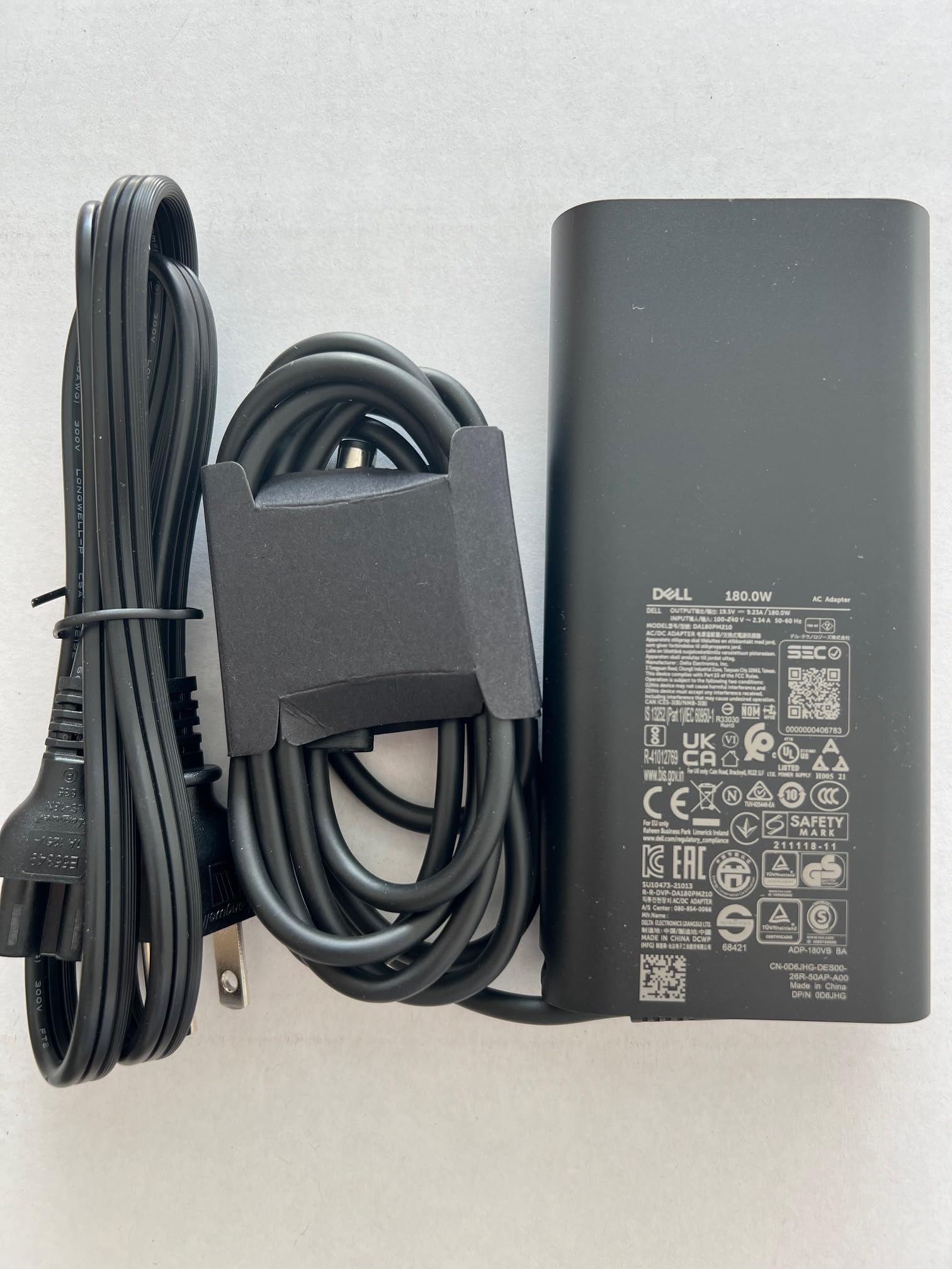 Original 180W Dell GaN Laptop Charger - Barrel 7.4mm Tip For Precision 7530-7770 Series