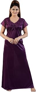 LIFE - TALE Women's Fancy Lace Sleeves Nighty Price In India