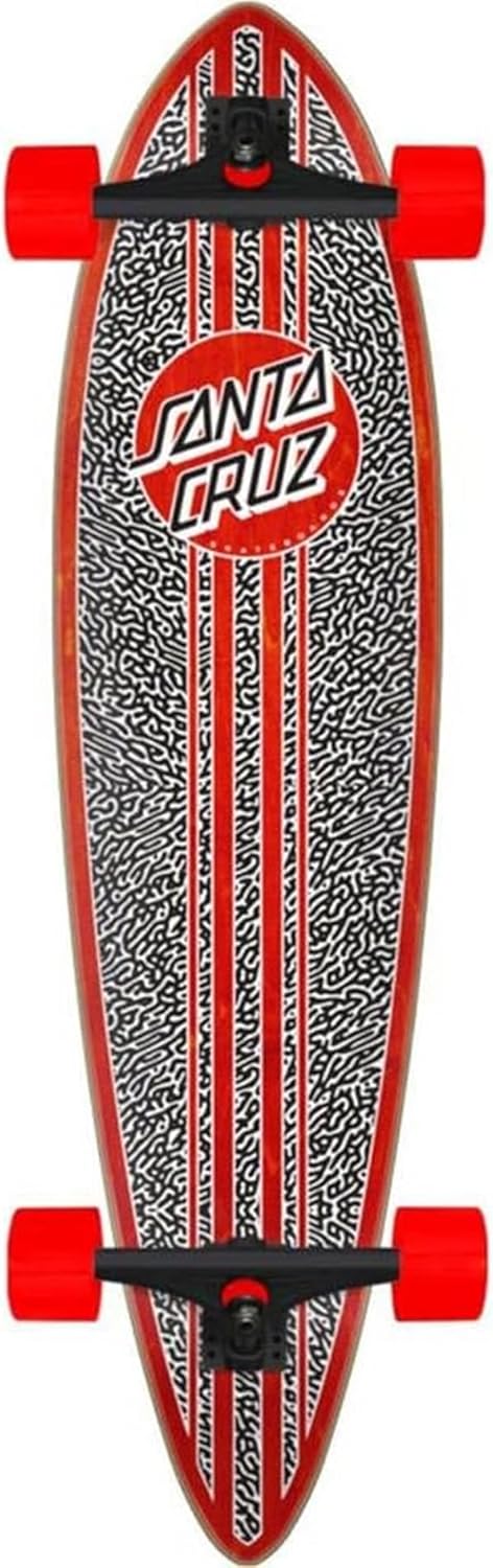 Santa Cruz Amoeba Dot Pintail Cruiser Longboard Complete 9.58" x 39" - Stable Speed & Smooth Rides