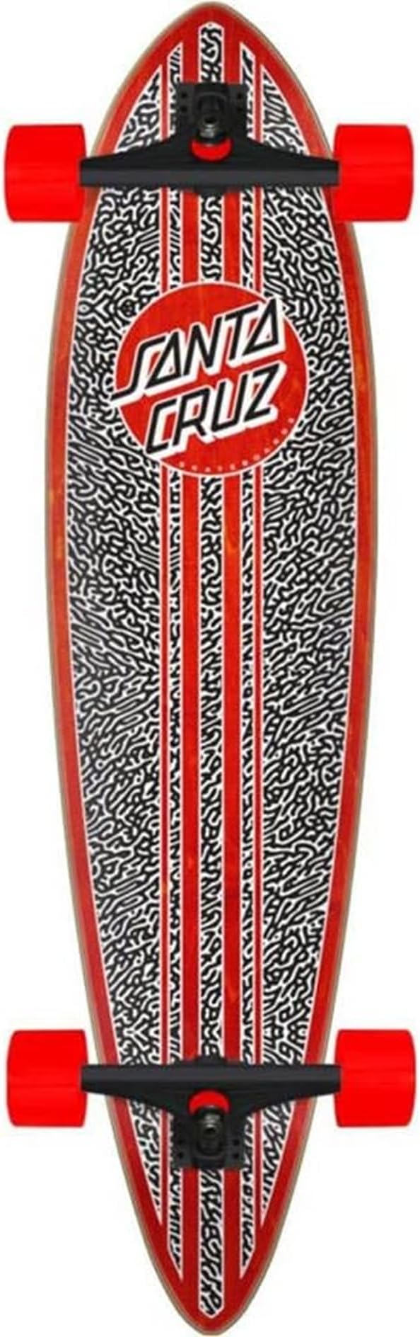 SANTA CRUZ Amoeba Dot Complete Longboard 9.58 x 39.0 Pintail, Green