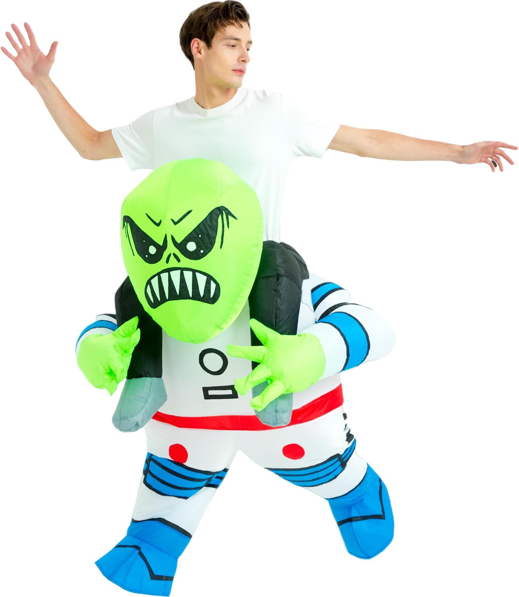 Inflatable Costume Adult,Blow Up Party Costume,Riding Alien Costume,Halloween Costumes for Women Men