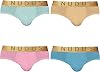 NUDUS Bamboo Rayon Underwear for Men - 4 Pack Premium Men's Double Pouch Underwear - Sexy Mens Underwear Gift Set