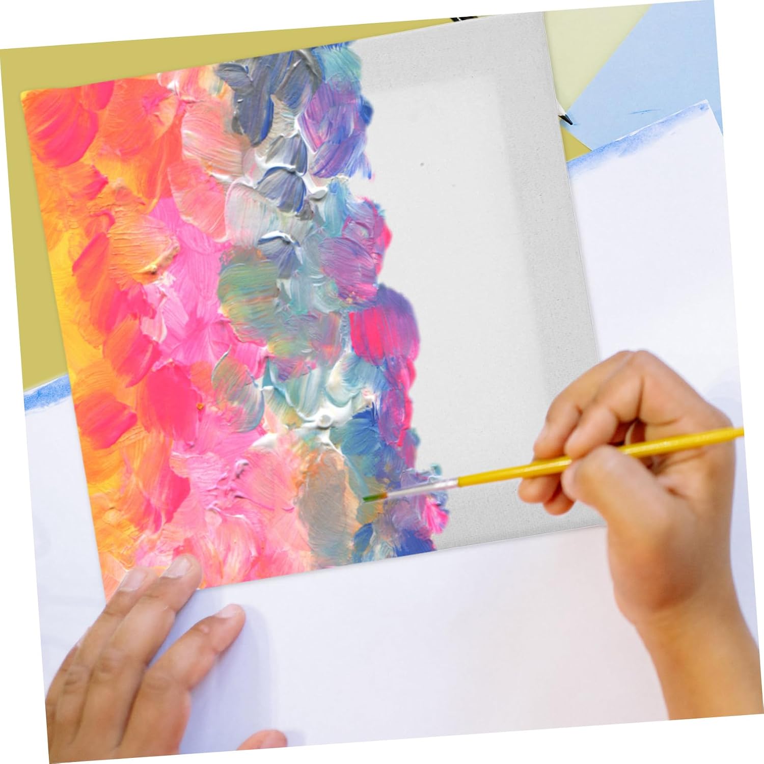 4pcs Artist Oil Painting Panels Cotton for Teens, Linen