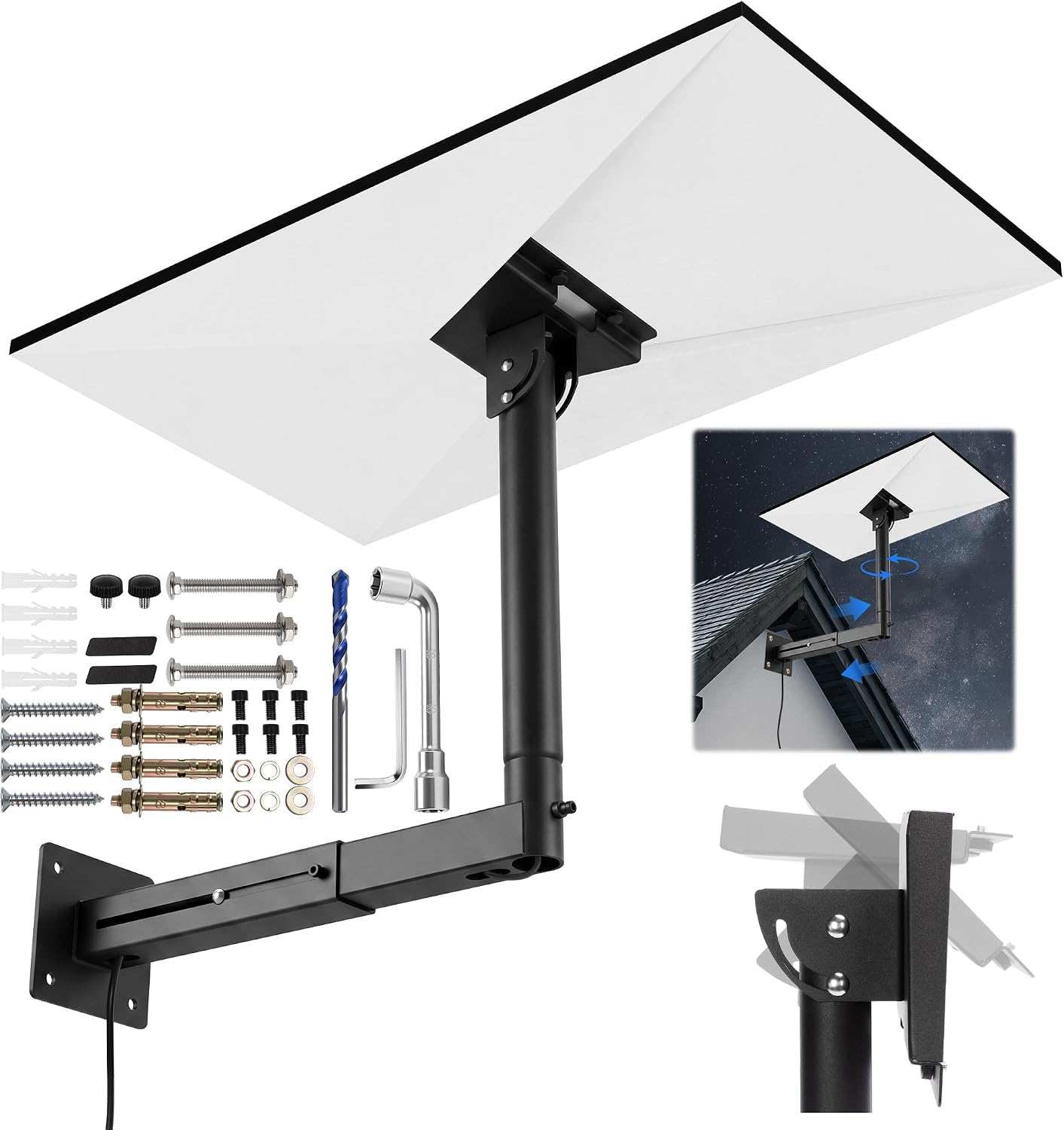 Starlink Mount for Standard 4/4X/Gen 3, 360° Adjustable Telescoping Mount