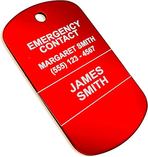 Miniatura 4 de Etiqueta de alerta médica, Aluminio anodizado