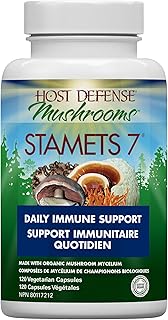 Host Defense Stamet 7 Mushroom Complex Supplements with 7 Mushroom Blend | Helps Supports in Immune Booster with Lions Mane, Chaga, Cordyceps, Reishi, Maitake Mushroom Supplement 120 Capsules