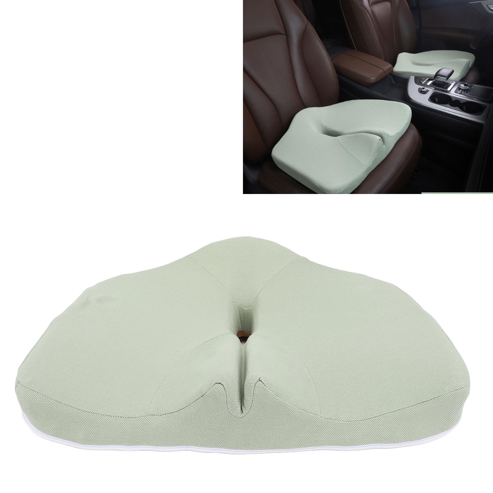 Cojín de Asiento de Espuma Viscoelástica, Alivio de Presión Ergonómico con Soporte para la Espalda para el Hogar, Oficina, sofá, Silla de Ruedas