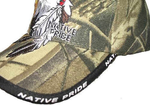 Miniatura 2 de AES Gorra bordada de camuflaje con diseño de águila nativa india y orgullo nativo americano, Camo