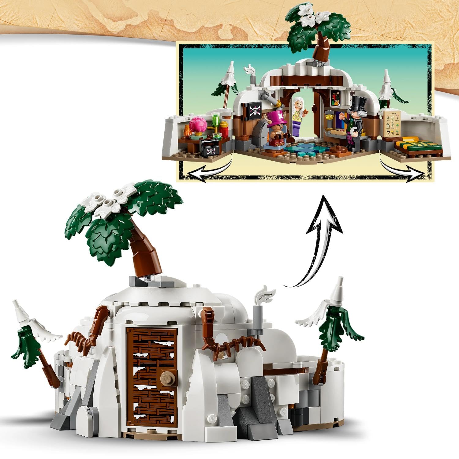 LEGO® ONE PIECE Dr. Hiriluk’s Hideout - Building Toy and Decor - Modular Diorama Kit - 75641 — Amazon image 4