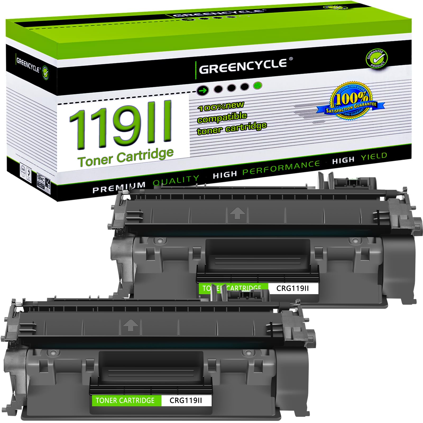 greencycle 119II Compatible Toner Cartridge Replacement for Canon 119II CRG119II 3480B001 Work for ImageClass MF6160dw LBP6300dn MF5950dw MF5880dn