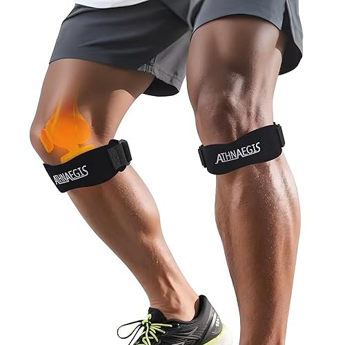 Rodilleras de cuero para dolor de rodilla, correa de soporte de rótula, banda estabilizadora ajustable del tendón rotuliano para saltadores de