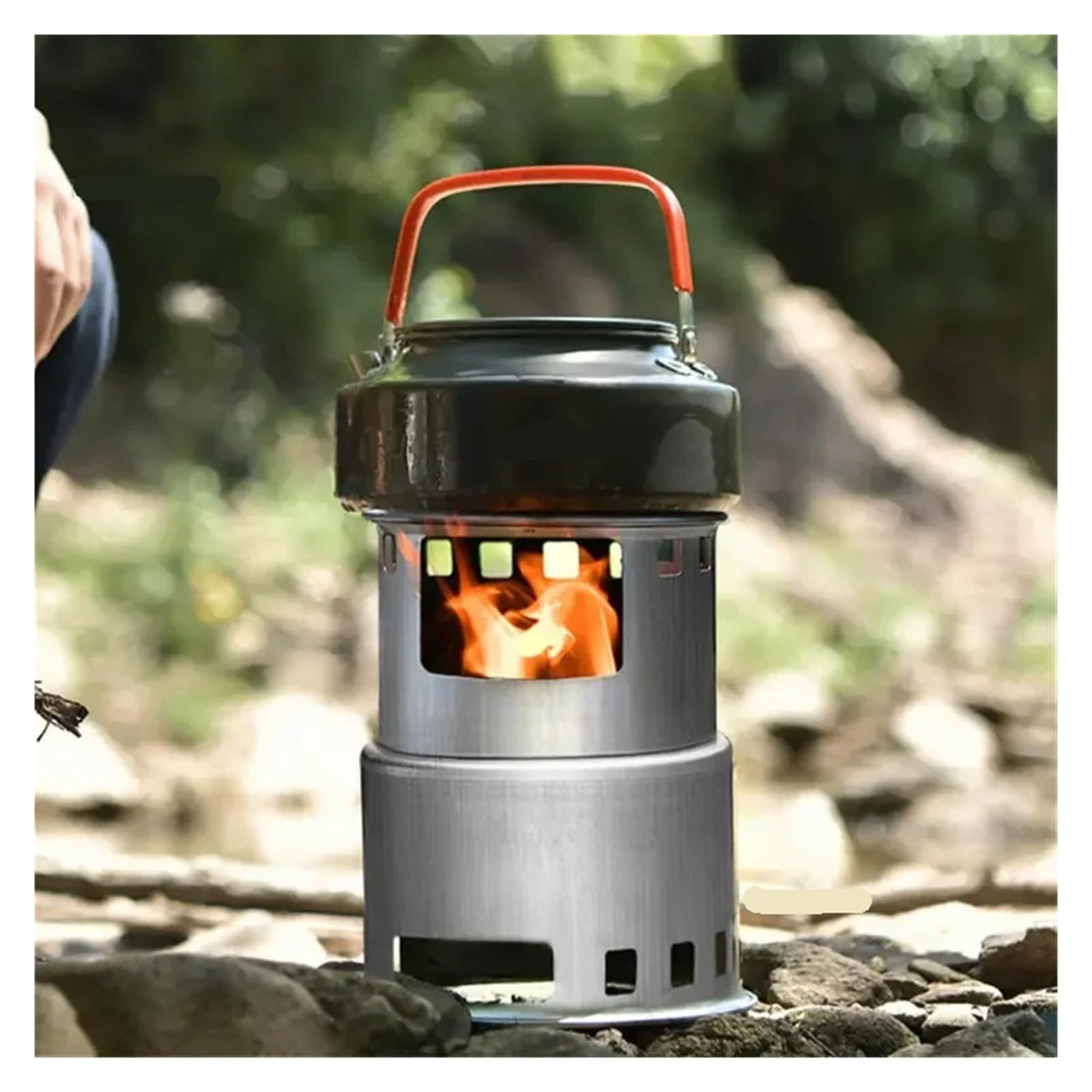 Brasero Exterieur Chauffages d'extérieur Portables, cheminées, poêles à Bois, de pêche, Camping et Pique-Nique, Chauffage Pliable Multifonction