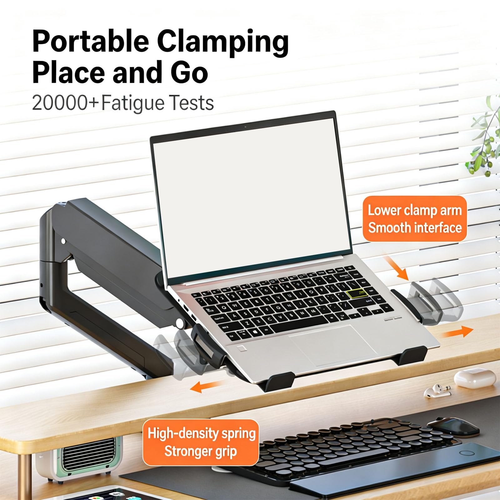 Supporto per Laptop per la configurazione del Braccio del, White
