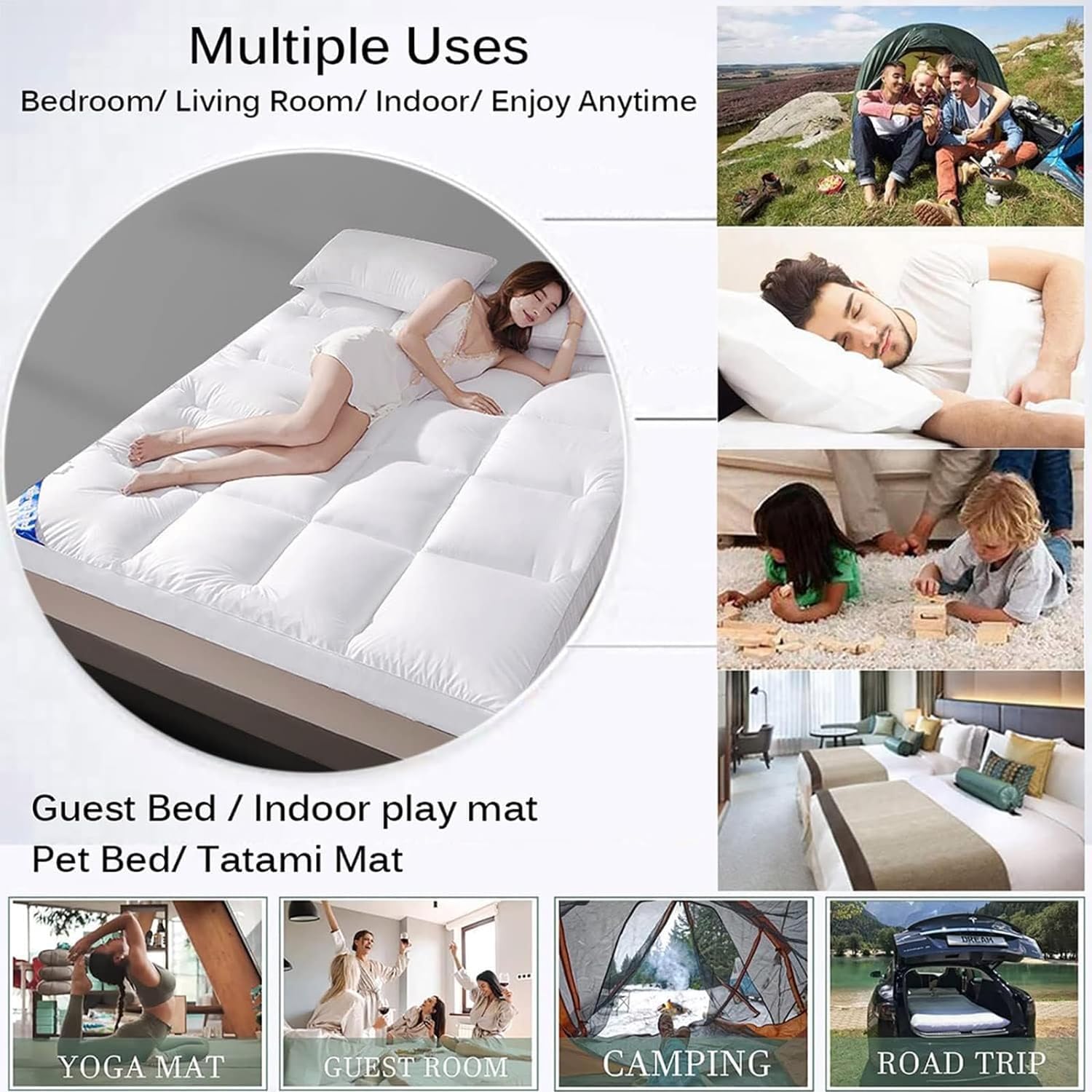 Japanse Futon Matras 140x200 Katoenen Futon Matras Opvouwbare Oprolbare