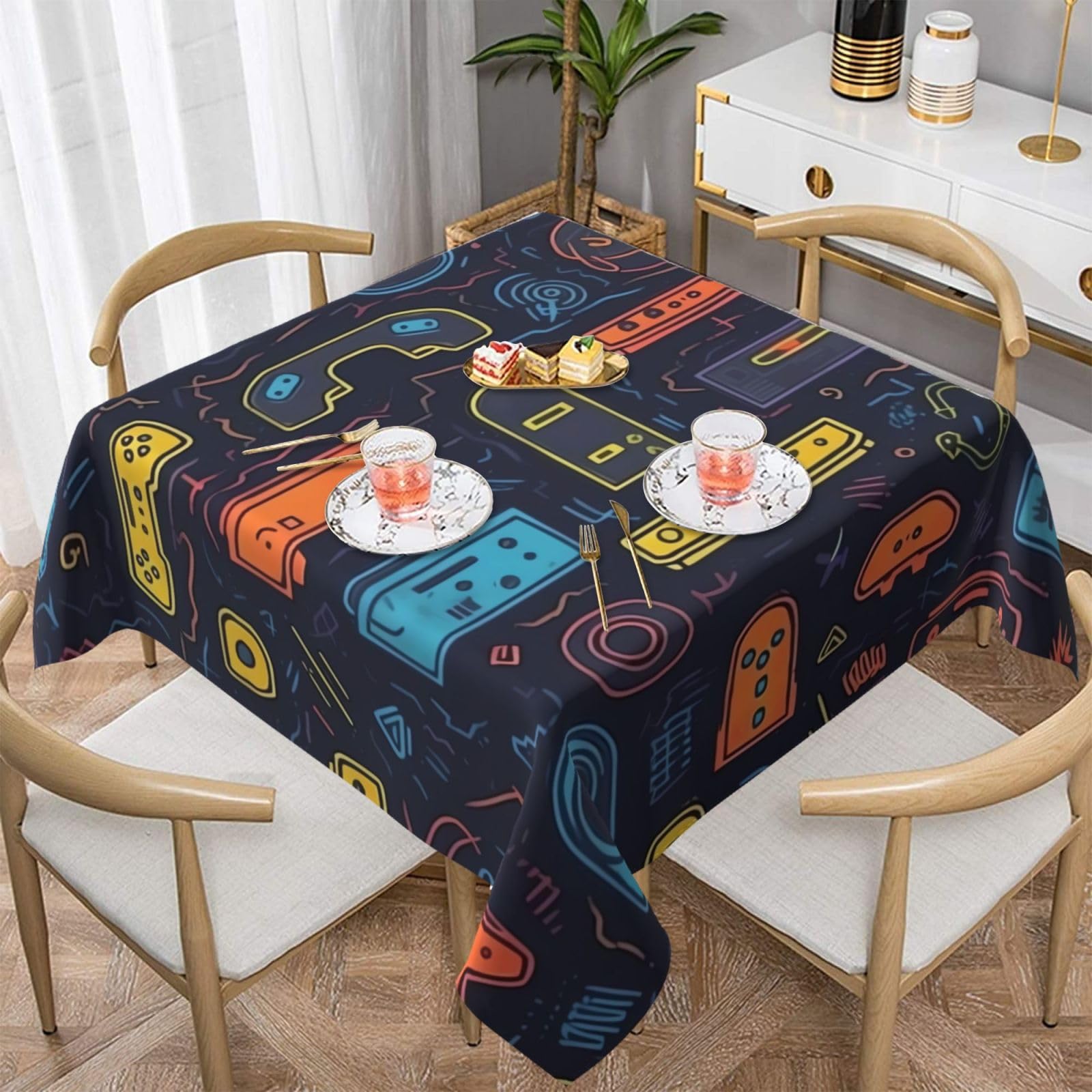 Nappe de jeu vidéo pour salle à manger et fête d'anniversaire