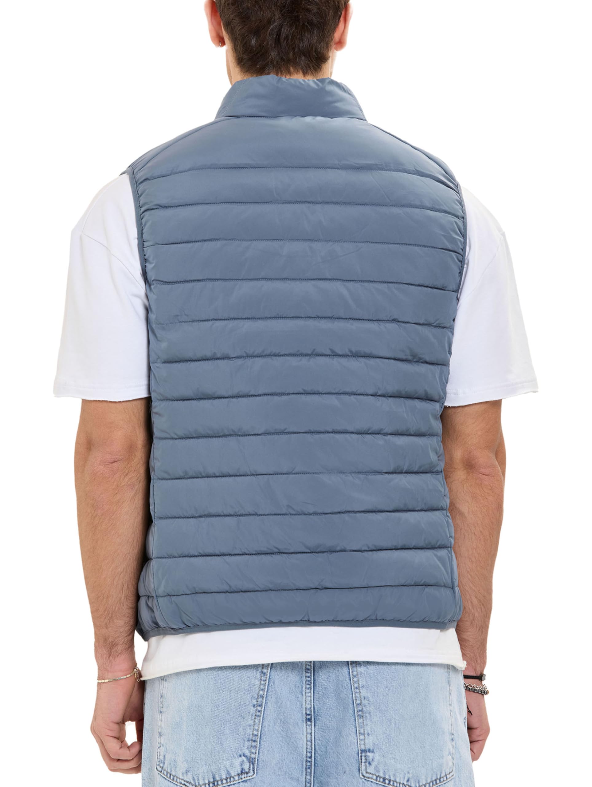 Redbridge Gilet trapuntato, leggero, con colletto alto e chiusura lampo, per tutti i giorni, per il tempo libero e le mezze stagioni