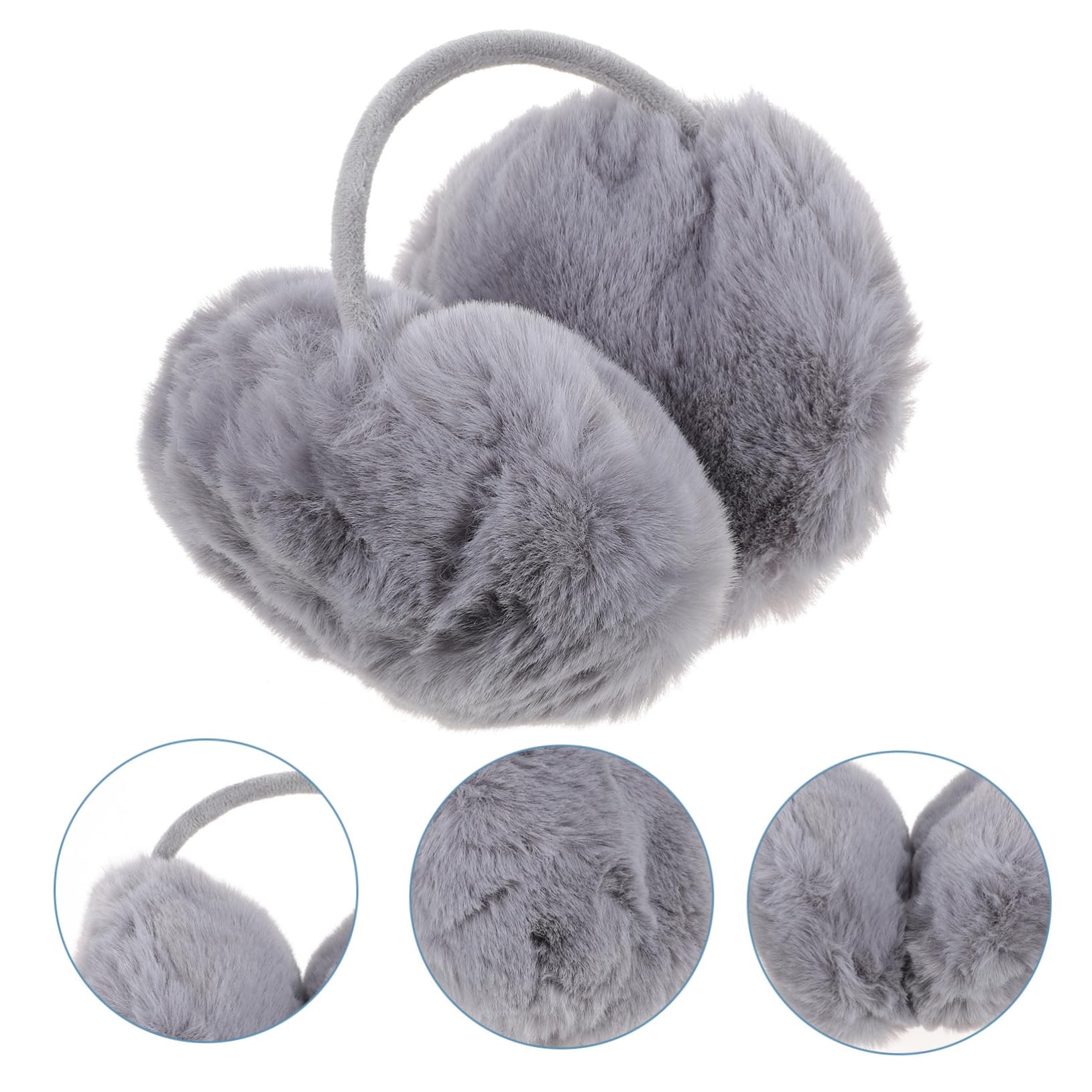 SOIMISS 4piezas Orejeras Plegables De Moda Para Mujer Calentadores De Oídos De Flanela Accesorio De Invierno y Cómodo Para Actividades