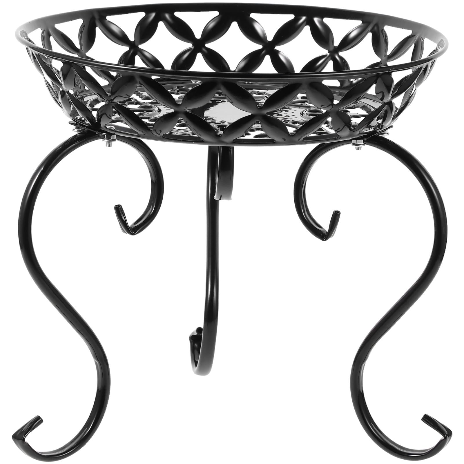 Support rond en fer pour pots de fleurs pour surélever et sécuriser vos plantes lourdes