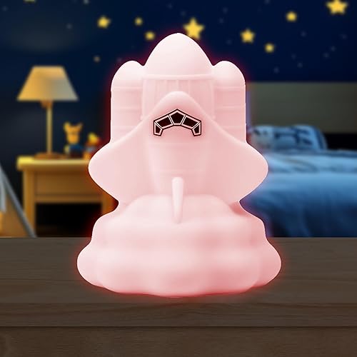 Lumipets Space Rocket - Luz nocturna para niños luz de silicona para guardería de bebés y niños luz nocturna blanda para habitación de niños luces