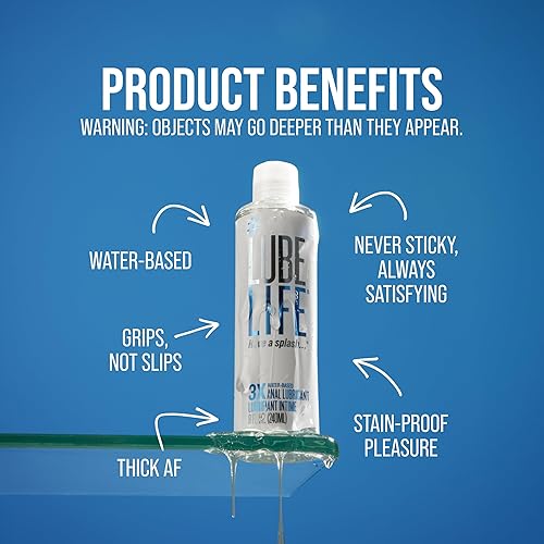 Miniatura 3 de LubeLife Lubricante anal 3X  Lubricante extra grueso a base de agua para hombres, mujeres y parejas  Antiadherente, lubricante personal compatible