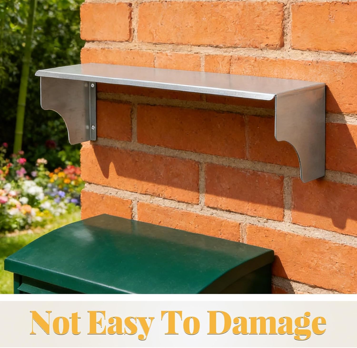 Stainless Steel Mailbox Rain Cover: Stainless Steel Mailbox Roof Protector Wall Mount Rain Shield - Outdoor Weatherboard Plate Weatherproof Cover