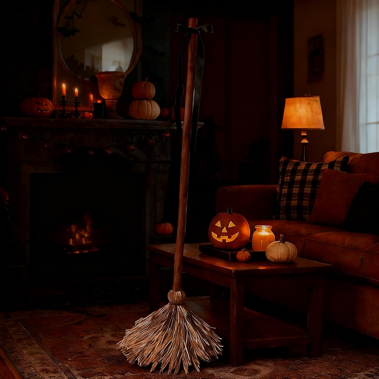Halloween Magic Broom, Animated Witch Broom,Floating Broom Halloween, Animated Halloween Magical Brooms That Moves,Haunted Sounds Moving Animated Broomstick,Halloween Décor