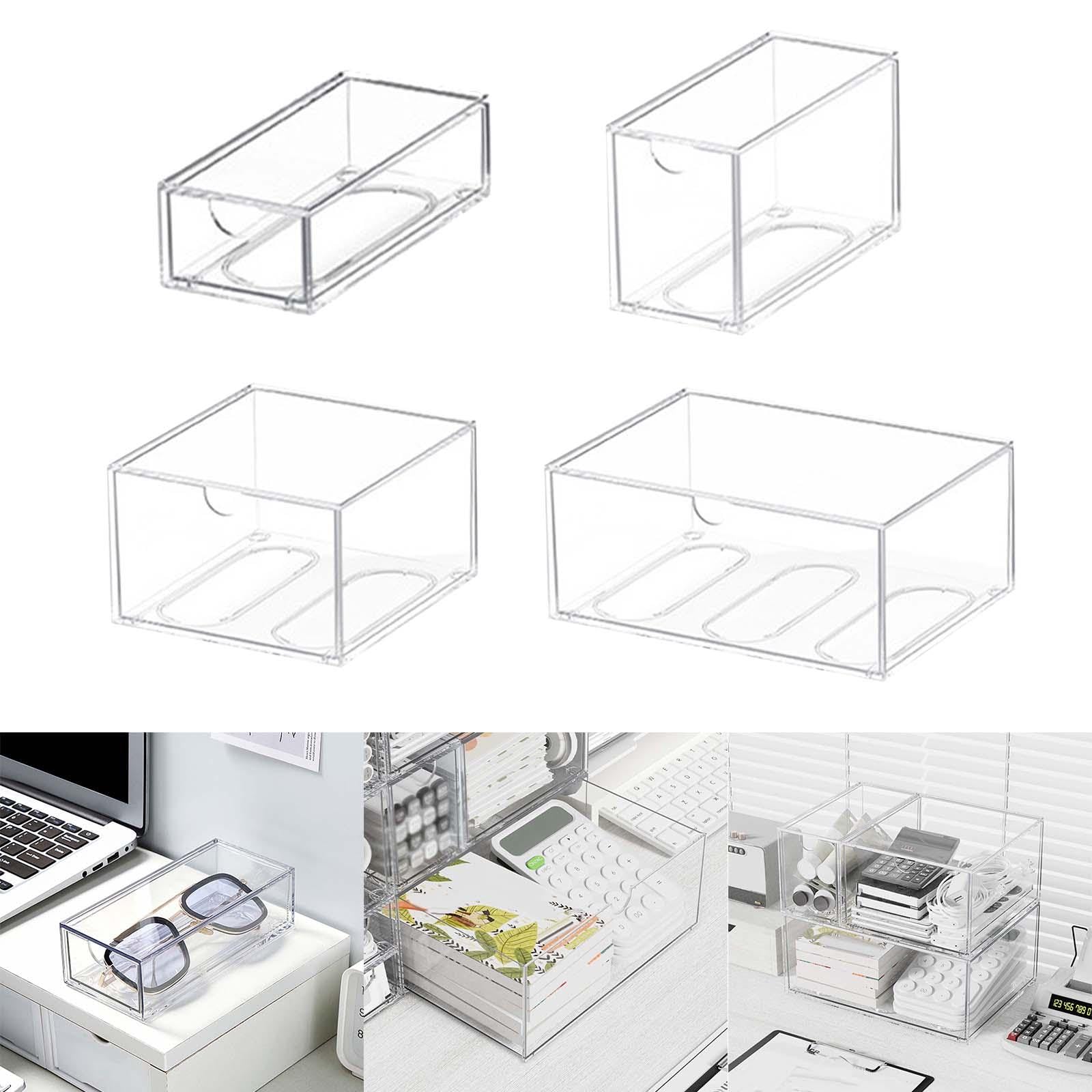 BNF® 3xClear Stackable Storage Drawer Makeup Organizer for Cosmetics Vanity Cabinet S|Home & Garden |Household Supplies & Cleaning|Home Organization|Storage Boxes 3