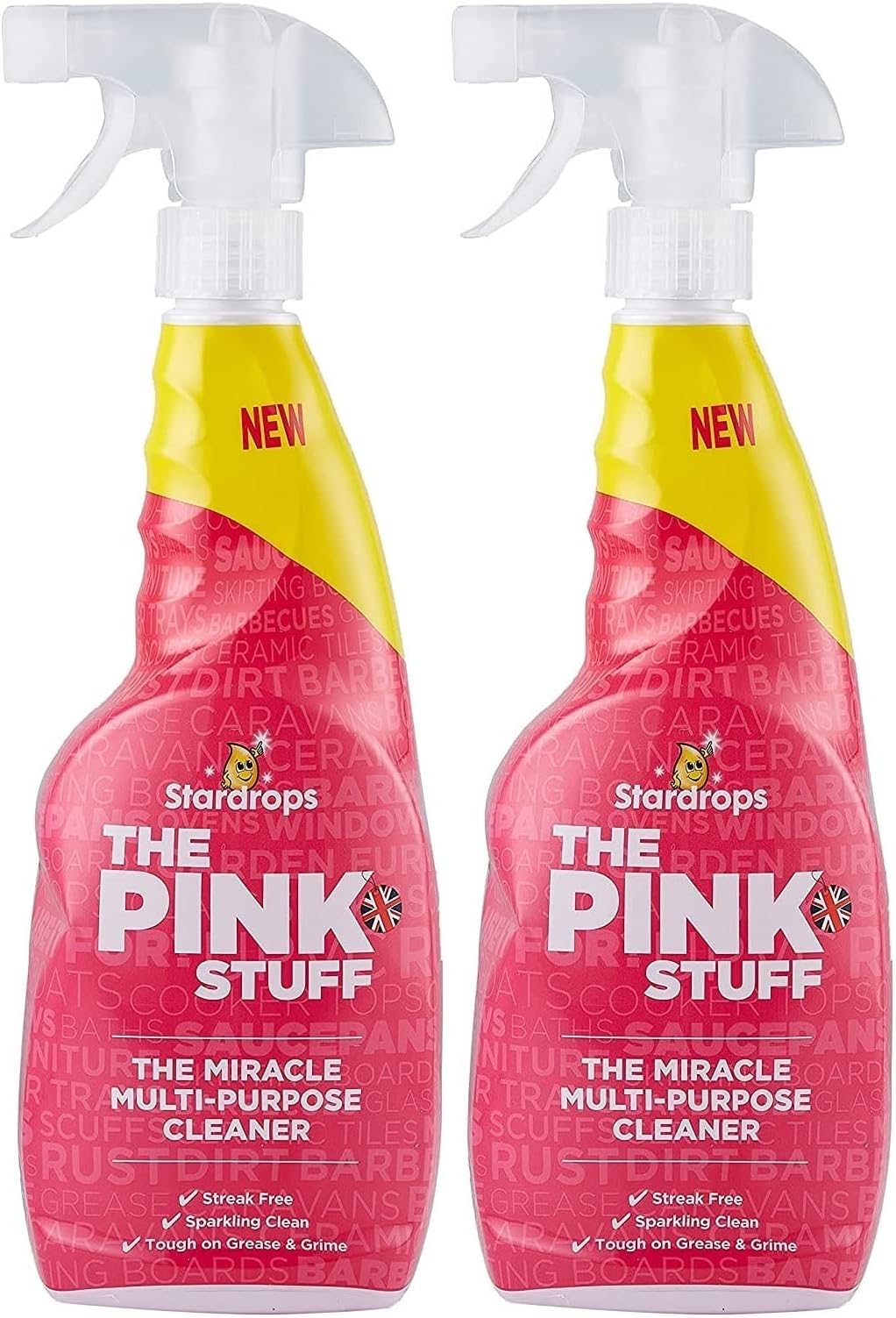 THE PINK STUFF Miracle Multi-Purpose Cleaner 2*850ml Spray WHIGT, 28.7Fl Oz