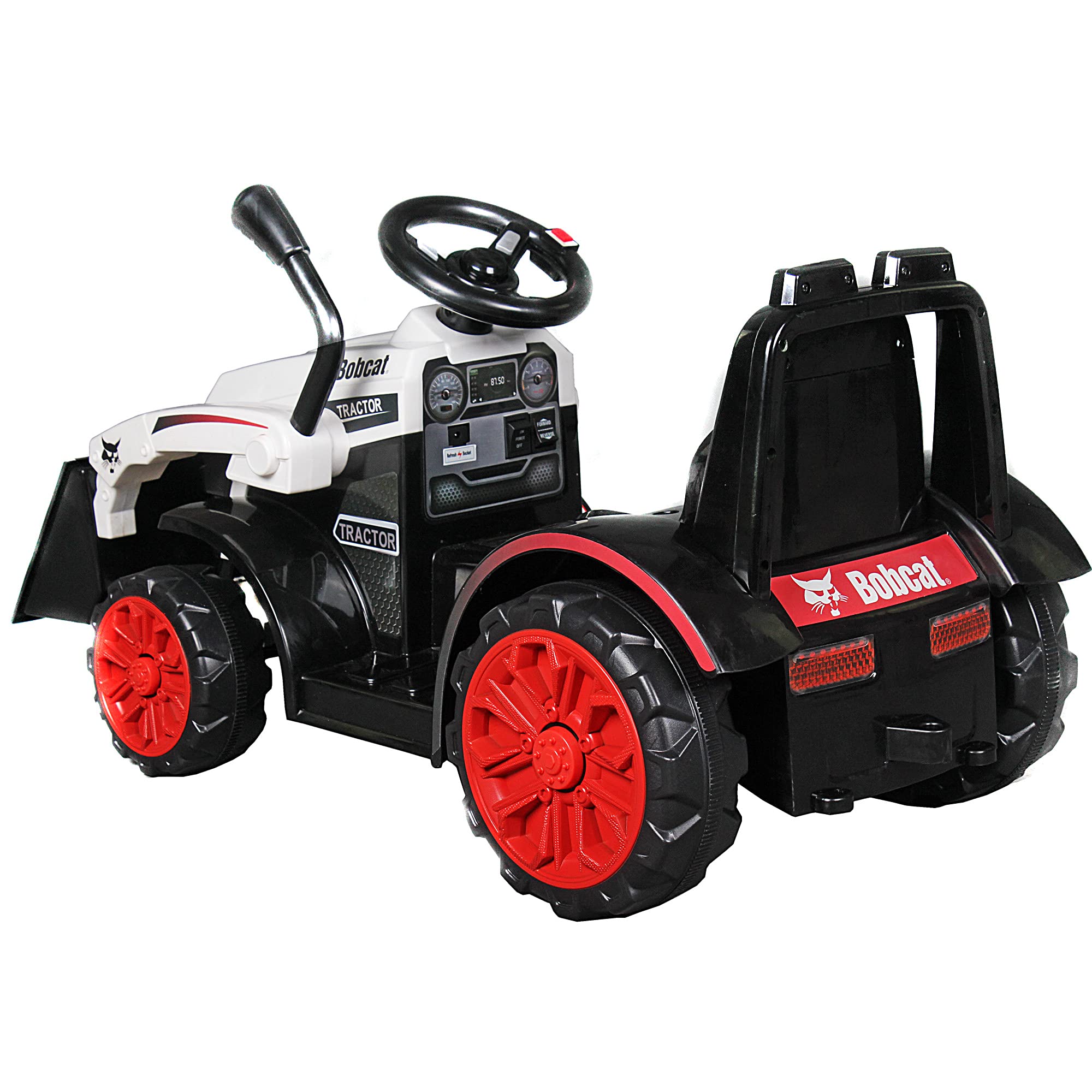 Bobcat Construction Tractor Scooter Kids Electric 6 Volt Ride On Toy