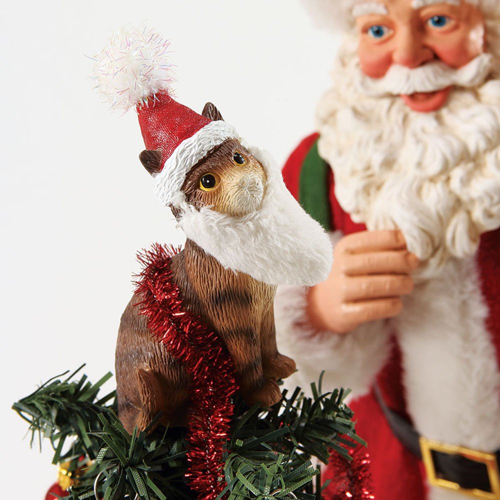 Department 56 Possible Dreams Christmas Santa's Tree Toppler Figurine