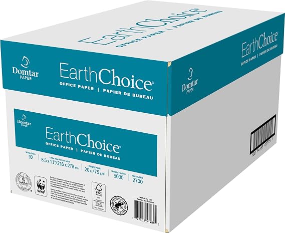 Domtar 8 1/2 x 11 20lb Copy Paper (DMR2700) Category: Copy and Multi Purpose Paper, 1 Ream (500 Sheets)