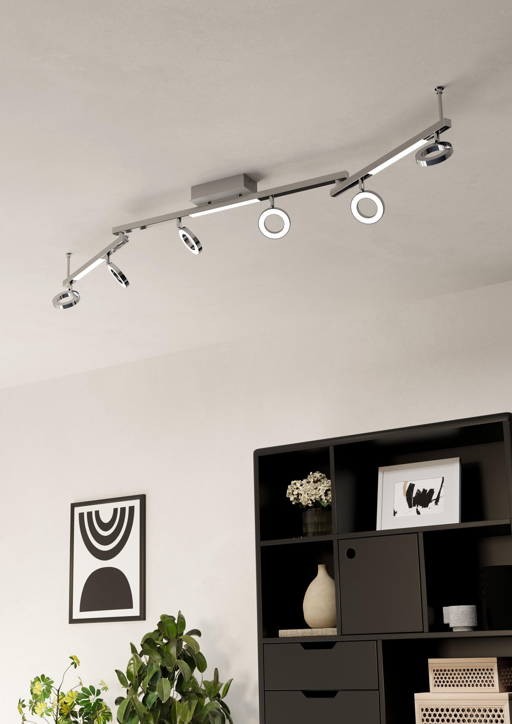 EGLO LED Deckenlampe Cardillo,6 flammige Deckenleuchte