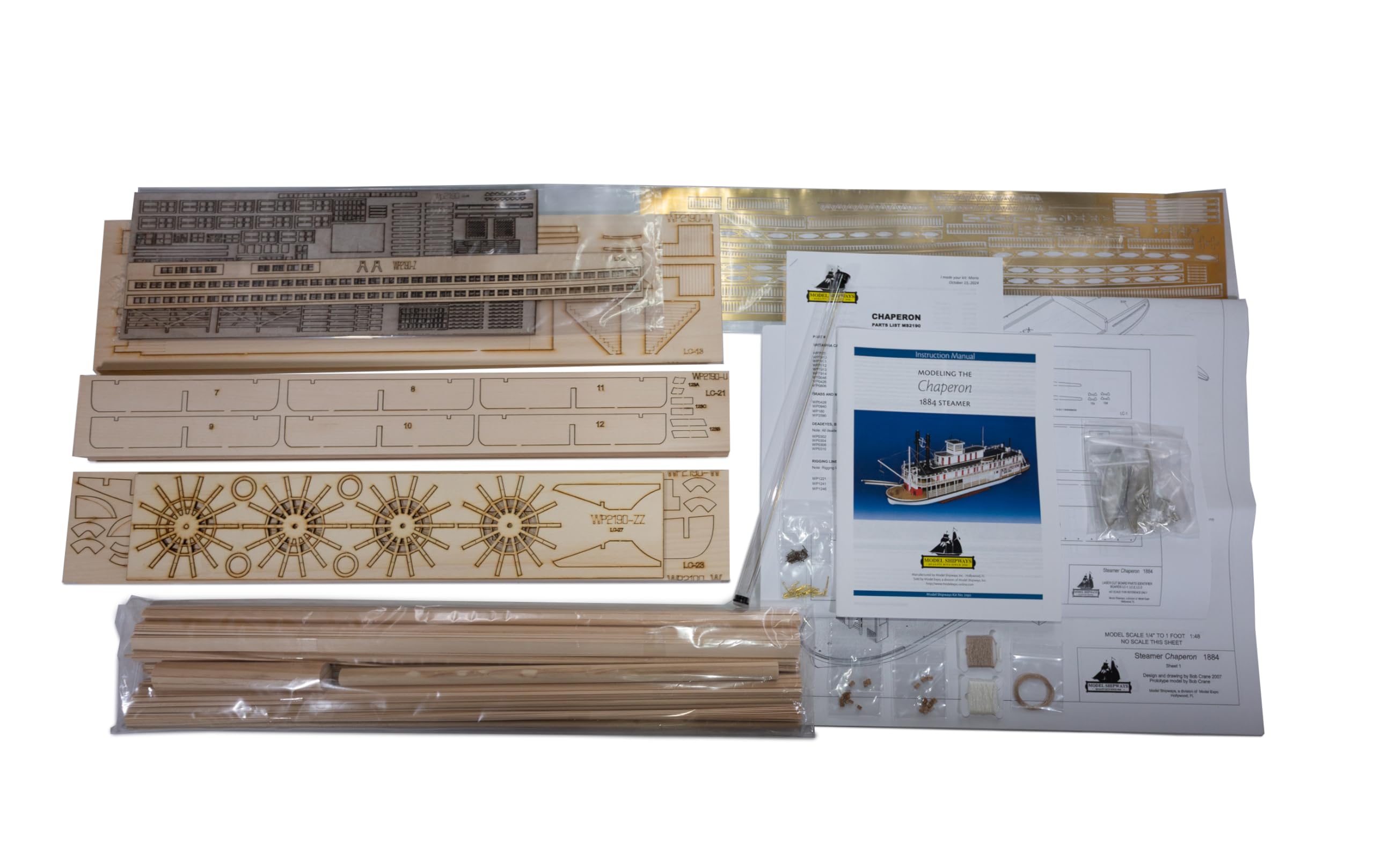 Amazon.com: Model Shipways Chaperon 1:48 - Authentic Mississipi