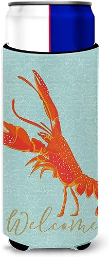 Caroline 's Treasures bb8585muk Hugger decorativos, Slim puede de langosta, multicolor