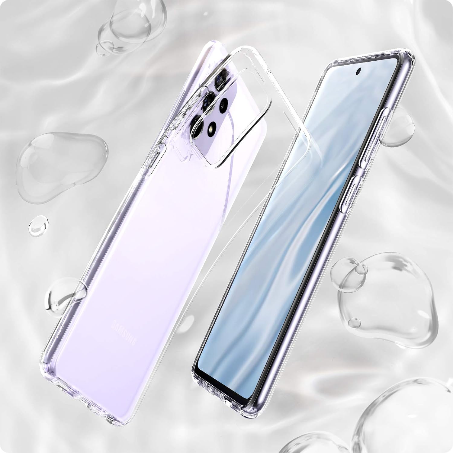 Spigen Liquid Crystal Designed for Galaxy A72 Case (2021) - Crystal Clear