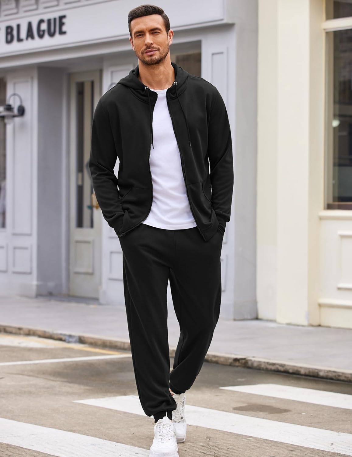 COOFANDY Sweatsuits for Men 2 Piece tracksuit Sets Full Zip Hoodie Sweatpants for Men Casual Sports Jogging Suits S-4XL - Image 4