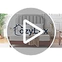 CozyLux Pillows Standard Size Set of 2, Soft Supportive 3D Down Alternative Bed Pillow for Sleeping 2 Pack Black, Luxury Hotel Quality Gusseted Bedding Pillow for Back, Stomach or Side Sleepers 18x26