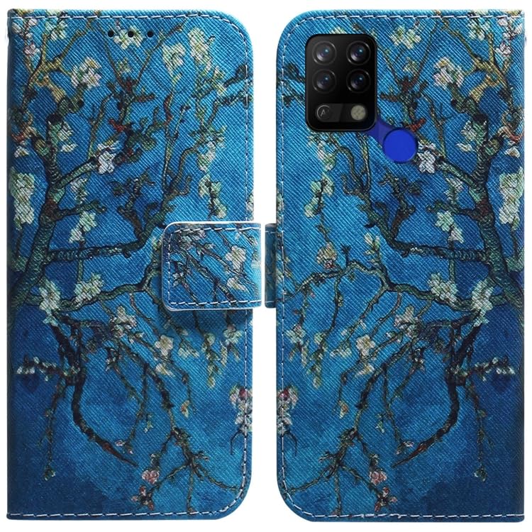 BGM Case Cover Compatible For Tecno Pova LD7 Coloured Drawing Leather Phone Case Apricot