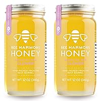 Vista 10 de Miel cruda de azahar naranja Bee Harmony, 12 onzas (Paquete de 2), de California