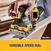 Vista 4 de Dewalt DCW200BR 20V MAX XR Lijadora inalámbrica de iones de litio de 1/4 hoja de velocidad variable (solo herramienta) (renovada)