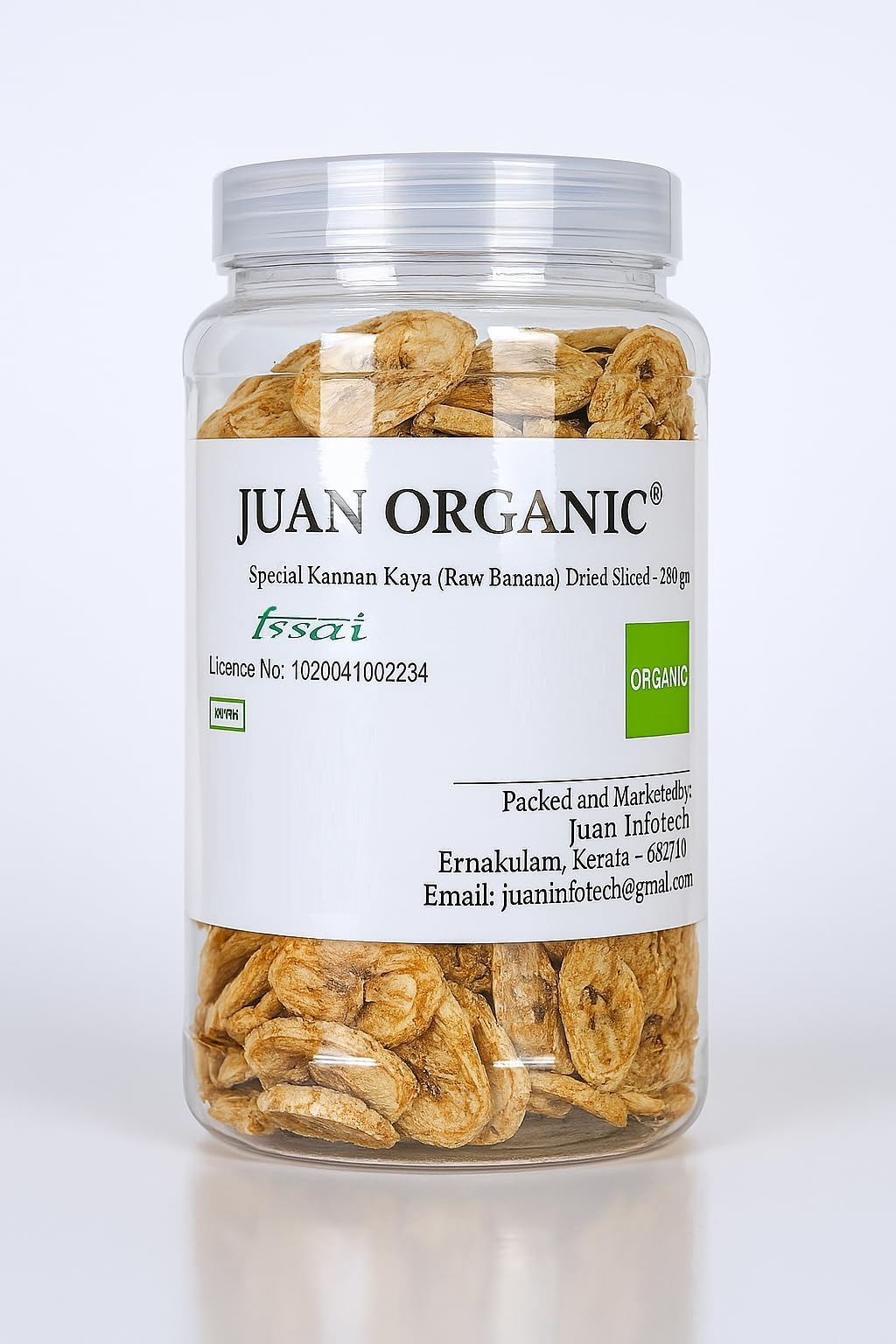 Juan Organic Kerala Special Kannan Kaya (Raw Banana) Dried Sliced - Baby Porridge- 250 GMS.( Organic Product)