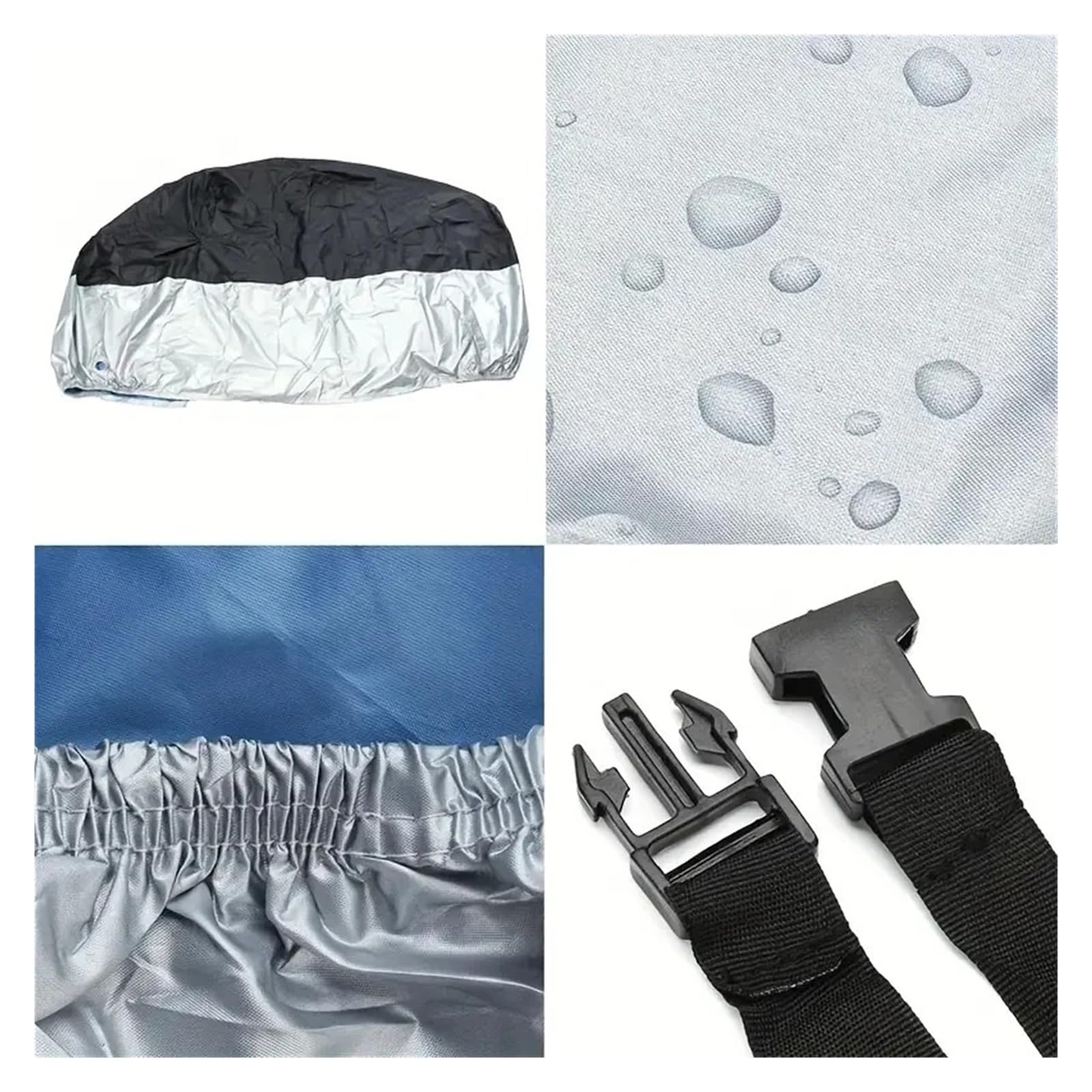 Motorradgarage Winterfest Für Motorrad-Fahrradabdeckung Wasserdicht Ganzjährig Staubdicht UV-Schutz Outdoor-Indoor-Roller Verschleißfester Stoff Motorrad(XL 230X95X125cm)